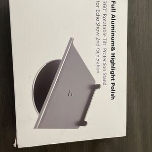 Full Aluminum & Highlight Polish 360 Rotatable Tilt Protection Stand Black